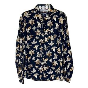 ❤️ 🆕 EIGTH AVENUE Flower Button Down Shirt Size L